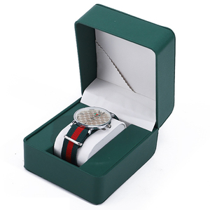 Sang trọng mới đến nhà máy bán buôn Chất lượng cao biểu tượng tùy chỉnh PU da đồng hồ bao bì hộp với Pouch chèn - Product Image 4