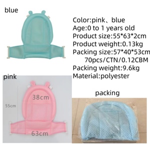 Produits pour nouveau-nés : Coussin de bain pliable antidérapant pour bébé, support souple en forme d'animal, filet de <span class=keywords><strong>baignoire</strong></span> pour nourrisson, tapis de bain pas cher - Product Image 6