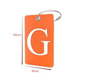 China Factory Supply Durable Custom Silicone 3D Letter Luggage <b>Tag</b> Top Sale Promotional & Business <b>ID</b> <b>Tag</b> - Product Image 2