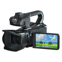 YouTube Canlı Yayın 6K HD 64MP 60FPS Video Dijital Yakınlaştırma Dijital Kamera WIFI Dokunmatik Ekran 4.0" MicroSD