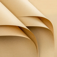 Papier kraft brun recyclé 250 g/m², surface lisse, bonne rigidité, pour emballage, vente en gros d'usine, taille personnalisée