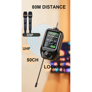 Private Model BT DSP Dynamic Handheld Cardioid <b>Wireless</b> <b>Microphone</b> with Echo Reverb Delay for Karaoke Singing OEM/ODM Factory - Product Image 5