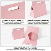 Boîte magnétique triangulaire pliable en carton écologique de luxe avec logo personnalisé UV et poignée pour emballage de parfum haut de gamme