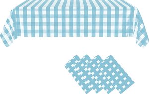Dã Ngoại Màu Đỏ Và Trắng Rô <span class=keywords><strong>Tablecloth</strong></span> Tablecover Nhựa Dùng Một Lần Đảng Khăn Trải Bàn - Product Image 6