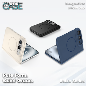 Étui magnétique de luxe pour iPhone 18 Duo – Cadre en PC moulé en deux parties, finition mate douce au toucher, antichoc, personnalisable OEM - Product Image 5