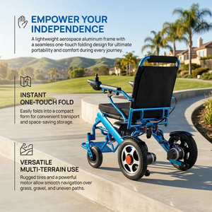 Sedia a Rotelle Elettrica Ultra Leggera in Lega di Alluminio <span class=keywords><strong>per</strong></span> Veicoli Accessibili, Modello Standard <span class=keywords><strong>per</strong></span> <span class=keywords><strong>Disabili</strong></span> - Product Image 3