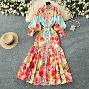 Maxi <span class=keywords><strong>abito</strong></span> Casual in Chiffon alla moda 2025 da donna bellissimo <span class=keywords><strong>lungo</strong></span> per il giorno lavabile <span class=keywords><strong>a</strong></span> prezzi ragionevoli per la primavera estate autunno inverno - Product Image 3