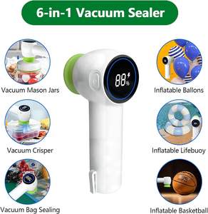 Máquina de bordar inteligente portátil para el hogar y la cocina, selladora al vacío de plástico blanca mini, para almacenamiento en tarros Mason, producto al por mayor - Product Image 2