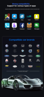 Adaptador Inalámbrico Carplay Fuallwin para Autos 2015+ iPhone 10+ Plug Play Dongle Función de Actualización en Línea ABS+PC+Aleación de Aluminio