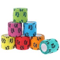 Bande de protection auto-adhésive élastique non tissée pour animaux de compagnie, accessoire de protection sportive pour pattes de chien, bandage extensible