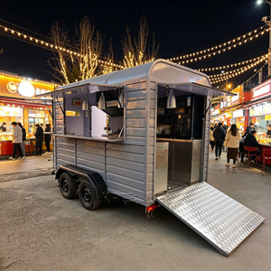 Fast Coffee Cart Mobile Horse <b>Box</b> Truck Fully Equipped Pizza Modern Food <b>Trailer</b> - Product Image 3