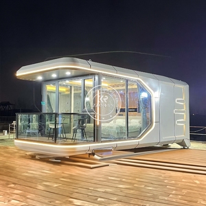 2025 Péniche Maison Conteneur Modulaire Évolutive Mobile Petite Maison Modulaire De Luxe Préfabriqué Maison Espace Capsule Maison - Product Image 1
