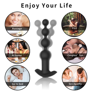 10 Frequenz Anal Plug Dildo Vibrator Männlich Prostata Massage gerät Anal Perlen Plug G Spot Butt Adult Masturbation Anal Sexspielzeug - Product Image 4