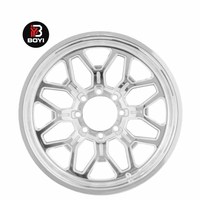 Jantes en alliage d'aluminium forgé sur mesure, multi-rayons concaves, argentées, forgées pour Dodge Ram, BMW, Ford, jantes de voiture de tourisme