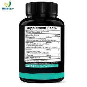 Капсулы OEM Advanced <span class=keywords><strong>Maca</strong></span>, 60 шт., травяная добавка для мужской энергии с ашвагандой, натуральный бустер, корень маки, приватная марка - Product Image 2