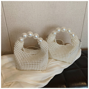 Nouvelle mode Sac à main de soirée à bandoulière Pochette Sac à bandoulière chaîne Sac à main perles pour femme - Product Image 3