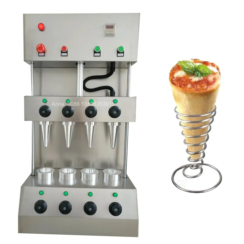Máquina automática de prensado de cono de pizza, fabricante de pizza, superventas de China, precio
