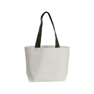 Многоразовые простые дизайнерские высококачественные экологически чистые сумки для покупок, прочные холщовые сумки, хлопчатобумажная сумка с тканевой веревкой