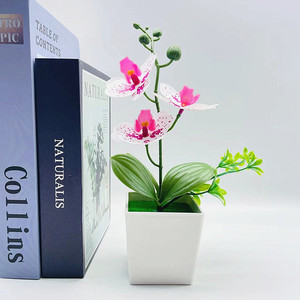 <span class=keywords><strong>Orchidea</strong></span> artificiale fiori con vaso finta <span class=keywords><strong>orchidea</strong></span> in seta Phalaenopsis composizione floreale <span class=keywords><strong>per</strong></span> la decorazione del partito del tavolo di casa - Product Image 5