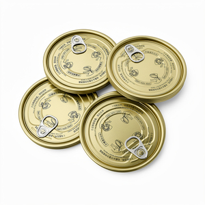 Couverture EOE en fer pour boîte de conserve d'aliments pour animaux de compagnie, compatible avec les aliments en contact alimentaire, à ouverture facile - Product Image 4