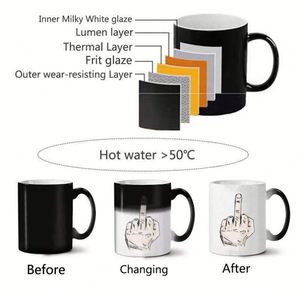 Tazas de Sublimación Personalizadas al por Mayor de 11 oz - Taza de Café Mágica que Cambia de Color con Logotipo, Taza de Cerámica Activada por Calor para Regalo Promocional - Product Image 5