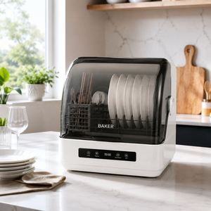 Lavavajillas Portátil de Sobremesa con Tanque de Agua, Sin Necesidad de Instalación, Mini Lavavajillas Compacto con Secado por Aire Caliente - Product Image 1