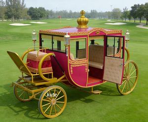 Nouveautés en promotion : Chariot de chevaux royal personnalisable avec équipement électrique, chariot de chevaux luxueux à vendre - Product Image 3
