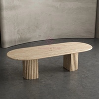 Mesa de Comedor de Granito Patagonia de Diseño Moderno, Mesa Central de Piedra Natural para Interiores, para Uso en Villas u Oficinas