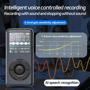 Grabadora de Voz Profesional de Fábrica, Reproductor MP3, Bluetooth 5.0, Cancelación de Ruido HD, Lápiz de Audio Digital con Pantalla para Reuniones y Conferencias - Product Image 6