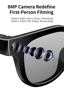 <span class=keywords><strong>Gafas</strong></span> Inteligentes MT3 con Cámara HD <span class=keywords><strong>de</strong></span> 8MP, Grabación <span class=keywords><strong>de</strong></span> Video <span class=keywords><strong>de</strong></span> 64GB, Traductor IA Unisex para iPhone y Android - Product Image 2