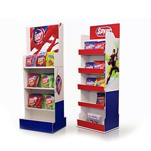 カスタム段ボールポップ飲料スナック製品フロアディスプレイラック棚ワインウォーターボトルソフトドリンクディスプレイスタンド小売用 - Product Image 5