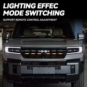 Nueva llegada Rejilla LED Luz ambiental Emblema delantero Luz Centro Rejilla Marcador Luz para BYD Leopard 8 Accesorios - Product Image 5