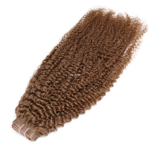 Extensions de <span class=keywords><strong>cheveux</strong></span> humains VMAE Raw Virgin Remy Deep Curly Light Chocolate Brown Double Side Genius Invisible Butterfly Hole Weft - Product Image 2