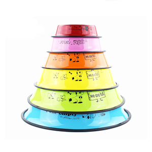 Mangkuk Makan Hewan Peliharaan Ramah Lingkungan, Ukuran Besar, Stainless Steel, Tahan Air, Ringan, Portabel, Model Cantik untuk Anjing dan Kucing - Product Image 3