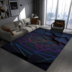 Luxe 3D Visuel Polyester Tapis Moderne Motif Abstrait pour Salon <span class=keywords><strong>Table</strong></span> Basse E-Sports Décor Dirt Tapis Ensembles 10mm - Product Image 4