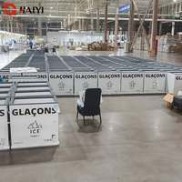 Congélateur coffre horizontal commercial 100L à température unique pour supermarché
