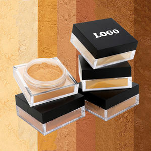 Livraison rapide Contrôle de l'huile Correcteur Lâche Réglage Poudre Carré Blanc Maquillage Flou Étanche Réglage Poudre Private Label - Product Image 1