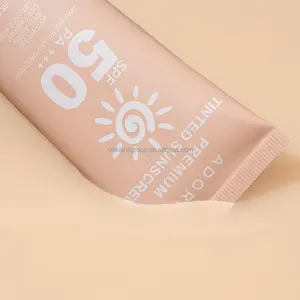 Private Label Moisturizing Vegan Sunscreen Brightening Anti-aging Hydration SPF 50 Sunblock Tinted Sunscreen