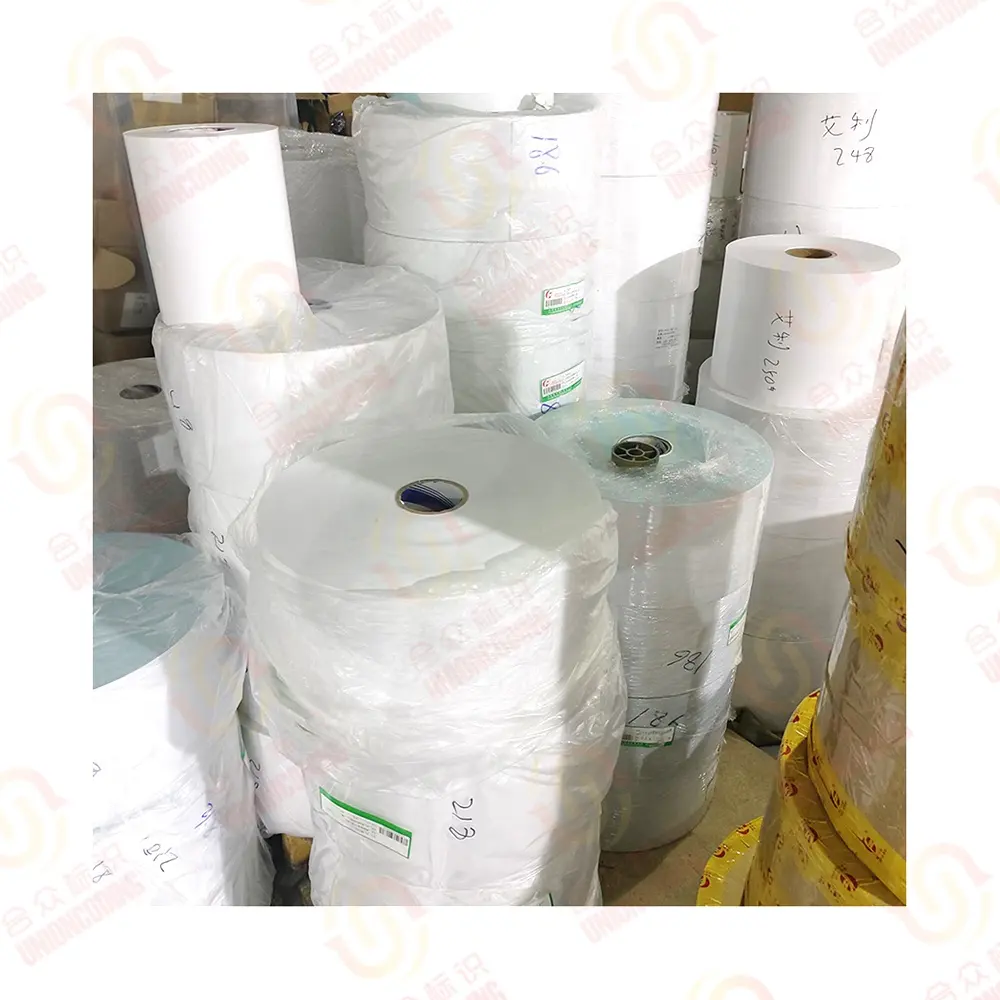 Self Adhesive Sticker Paper Coated Raw Materials Direct Jumbo Thermal Label