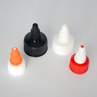 Bouteille en plastique à usage chimique industriel de 5ml avec capuchon supérieur torsadé et couvercle de buse de goutte à bouche pointue