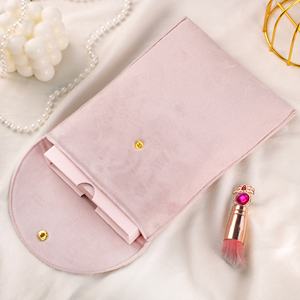 Pochette à bijoux en velours personnalisée de luxe, grand format, pour collier - Product Image 5