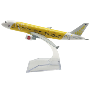 Cadeaux promotionnels <span class=keywords><strong>pas</strong></span> chers, modèle d'<span class=keywords><strong>avion</strong></span> en alliage, échelle 1:400, 16 cm, A320, compagnie aérienne thaïlandaise, jaune, Airbus, modèle d'<span class=keywords><strong>avion</strong></span> miniature - Product Image 6