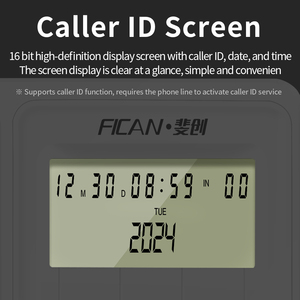 Factory Direct Office <span class=keywords><strong>Contacto</strong></span>-número de teléfono Sistema telefónico con identificador de llamadas Teléfono comercial FICAN8009 - Product Image 5