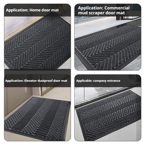 Độc quyền mới hiện đại Thiết kế thương mại lối vào thảm tùy chỉnh in cửa trước mat với logo có thể giặt sàn mat - Product Image 5
