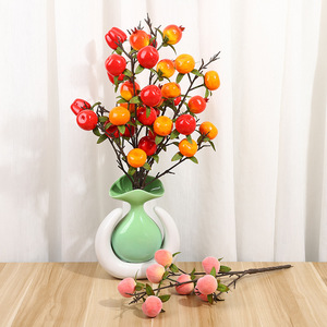 Planta artificial de granada de Yiwu Datuo Florist, 50*30 cm, estilo chino, decoración para el hogar, para sala de estar y fotografía. - Product Image 1