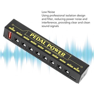 <span class=keywords><strong>Alimentation</strong></span> de pédale de guitare 8 voies isolées à faible bruit avec protection contre les courts-circuits de surcharge - Product Image 4
