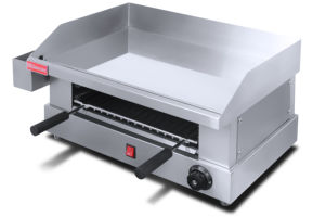 Piastra Elettrica Commerciale 2 in 1 <span class=keywords><strong>e</strong></span> <span class=keywords><strong>Salamandra</strong></span> 2.4KW da Banco per Sciogliere Formaggio <span class=keywords><strong>e</strong></span> Grigliare Hamburger - Product Image 3