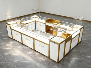 Kiosco de Joyería de Lujo y Vitrinas de Exhibición |   Solución Llave en Mano para la Decoración de Tiendas de Joyería Fina - Product Image 1
