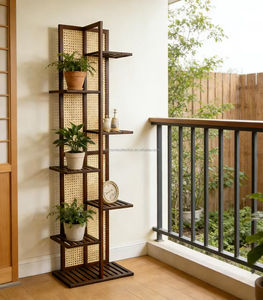 Étagère de rangement d'intérieur nordique multi-niveaux pour plantes vertes, fleurs succulentes, pots de fleurs et jardinières de balcon - Product Image 1
