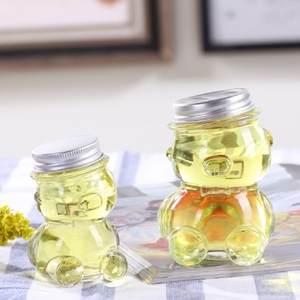 40Ml 80Ml 160Ml 320Ml Glass Candy Jar Honey <strong>Bear</strong> <strong>Bottle</strong> With Lid Cap - Product Image 3